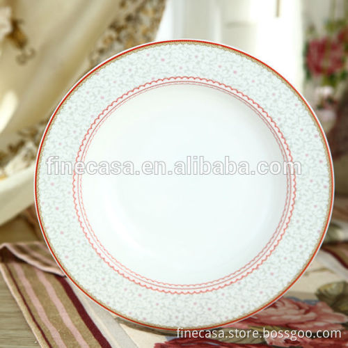 8.5 Inches Fine New Bone China Porcelain Wholesale Plates set of 4 in Colox Box